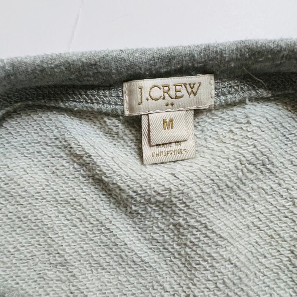 J. Crew Crew Neck Printed Sleeve Sweater Size Medium - Picture 3 of 6